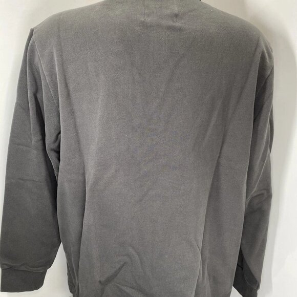 Joe's Jeans Men's Polo Sweatshirt Washed Black Size XL Collared Relaxed Fit - Picture 8 of 10